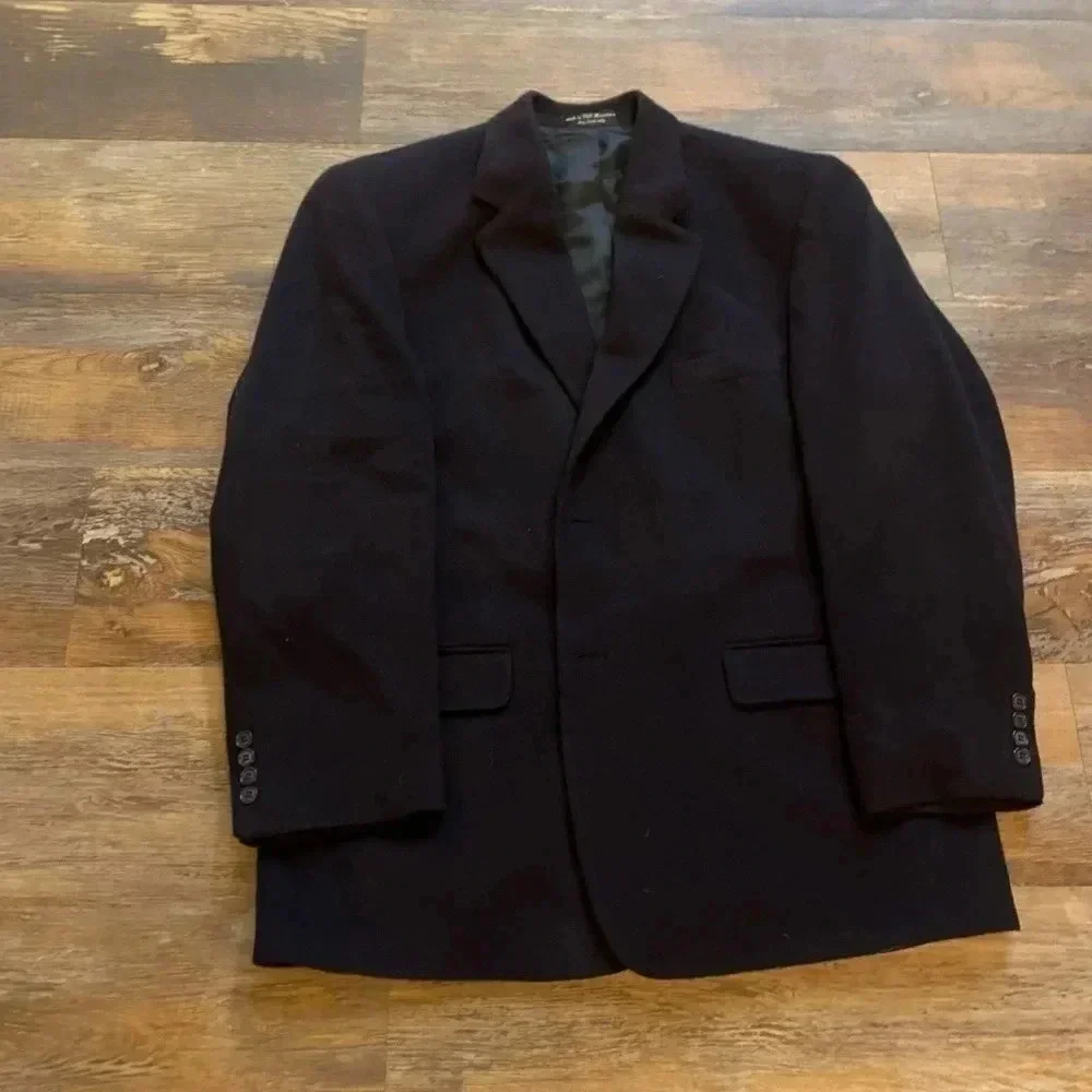 100% Camel Hair Jacket Blazer Sport Coat 44 R Club Room by Charter Club